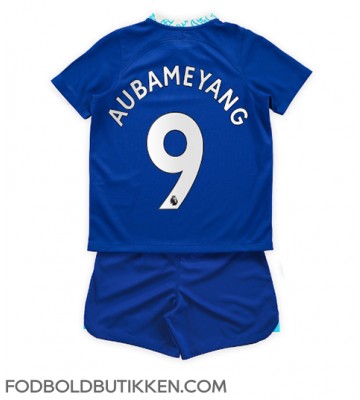 Chelsea Aubameyang #9 Hjemmebanetrøje Børn 2022-23 Kortærmet (+ Korte bukser)